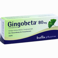 Gingobeta 80 Mg Filmtabletten 30 Stück