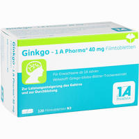 Ginkgo - 1 A Pharma 40 Mg Filmtabletten 120 Stück