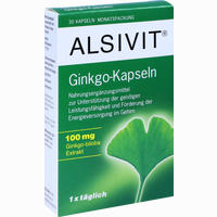 Ginkgo 100 Mg Alsivit Kapseln 30 Stück