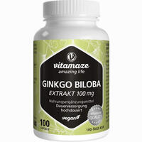 Ginkgo Biloba 100 Mg Hochdosiert Vegan Kapseln 100 Stück