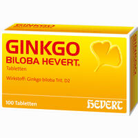 Ginkgo Biloba Hevert Tabletten 100 Stück