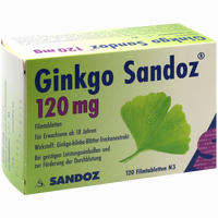 Ginkgo Sandoz 120mg Filmtabletten 120 Stück