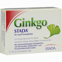 Ginkgo Stada 40mg Filmtabletten 60 Stück