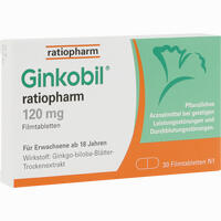 Ginkobil Ratiopharm 120 Mg Filmtabletten 30 Stück