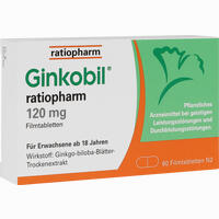 Ginkobil Ratiopharm 120 Mg Filmtabletten 60 Stück