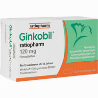 Ginkobil Ratiopharm 120 Mg Filmtabletten 120 Stück