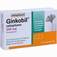 Ginkobil Ratiopharm 240mg Filmtabletten 60 Stück