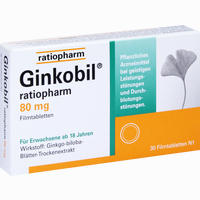 Ginkobil Ratiopharm 80 Mg Filmtabletten 30 Stück