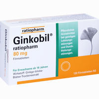 Ginkobil Ratiopharm 80 Mg Filmtabletten 120 Stück