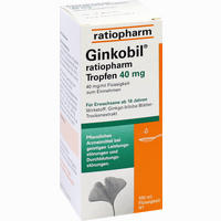 Ginkobil Ratiopharm Tropfen 40 Mg 100 ml