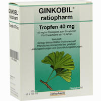 Ginkobil- Ratiopharm Tropfen 40mg 200 ml