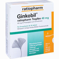 Ginkobil- Ratiopharm Tropfen 40mg 300 ml