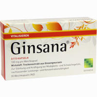 Ginsana G115 Kapseln 30 Stück