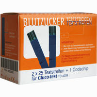 Gluco- Test Blutzuckerteststreifen 50 Stück