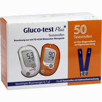 Gluco- Test Plus Blutzuckerteststreifen 50 Stück