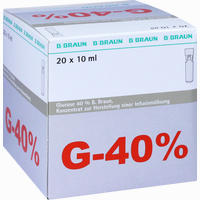 Glucose 40% Braun Mini- Plasco Connect Infusionslösungskonzentrat 20 x 10 ml