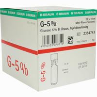 Glucose 5% Braun Mini- Plasco Connect Injektionslösung 20 x 10 ml