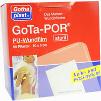 Gota- Por Pu Wundfilm Steril 10x6cm Verband 50 Stück