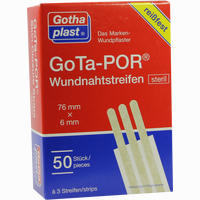 Gota- Por Wundnahtstreifen Steril 76x6mm 50 Stück