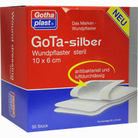 Gota- Silber Wundpflaster Steril 10x6cm 50 Stück