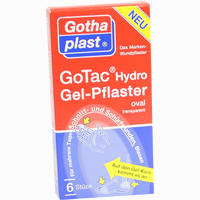 Gotac Hydrogel Gel- Pflaster Oval 6 Stück