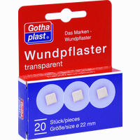 Gothaplast Wundpflaster Transparent Durchmesser 2.5cm 20 Stück