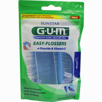 Gum Easy Flossers Zahnseide Inkl. Halter 30 Stück