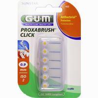 Gum Proxabrush Click Nachfüller 0.5mm Kerze Zahnbürste 6 Stück
