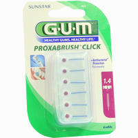Gum Proxabrush Click Nachfüller Kerze Zahnbürste 6 Stück