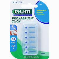 Gum Proxabrush Click Nachfüller Tanne Zahnbürste 6 Stück