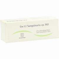 Gw12 Sanguinaria Cp Jso Globuli 20 g