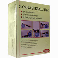 Gymnastikball Rehaforum 65cm Blau- Metallic 1 Stück