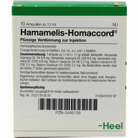 Hamamelis Homaccord Ampullen 10 Stück