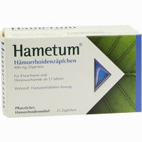 Hametum Hämorrhoiden Zäpfchen 25 Stück