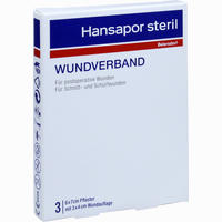 Hansapor Steril Wundverband 6x7cm 3er Pack 3 Stück