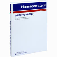Hansapor Steril Wundverband 8x10cm 3er Pack 3 Stück