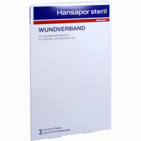 Hansapor Steril Wundverband 9x15cm 3er Pack 3 Stück