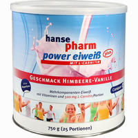 Hansepharm Power Eiweiß Plus Himbeere- Vanille Pulver 750 g
