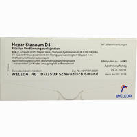 Hepar Stannum D4 Ampullen 8 Stück