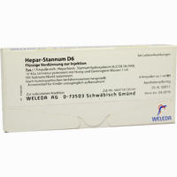 Hepar Stannum D6 Ampullen 8 x 1 ml