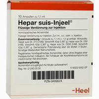 Hepar Suis- Injeel Ampullen 10 Stück