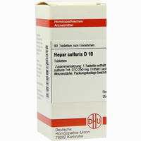 Hepar Sulfuris D10 Tabletten 80 Stück