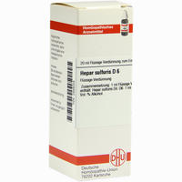 Hepar Sulfuris D6 Dilution Dhu-arzneimittel 20 ml