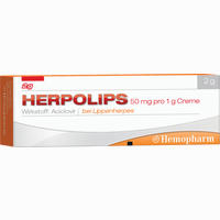 Herpolips 50mg Pro 1g Creme 2 g
