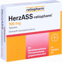 Herzass- Ratiopharm 100 Mg Tabletten 50 Stück