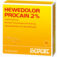 Hewedolor Procain 2% Ampullen 10 Stück