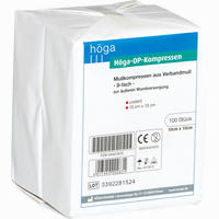 Höga Op- Kompressen Unsteril 8- Fach Gelegt 10x10cm 100 Stück
