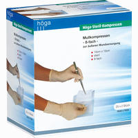 Höga- Steril- Kompressen 8- Fach 10cm X 10cm 25 Stück