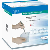 Höga- Steril- Kompressen 8- Fach 10cm X 20cm 25 Stück