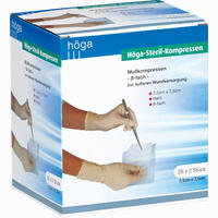 Höga- Steril- Kompressen 8- Fach 7,5cm X 7,5cm 25 Stück